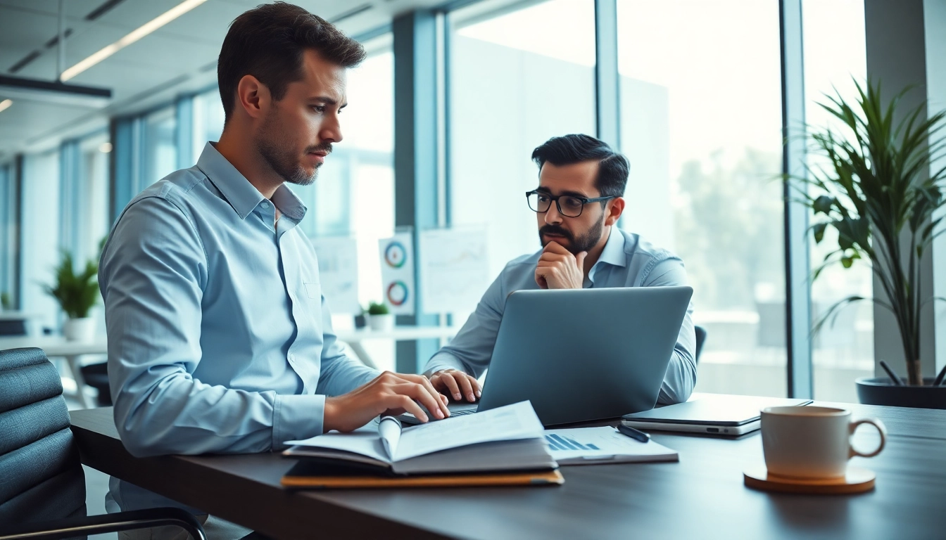 Find competitor customers through a business analyst examining data in a modern office.