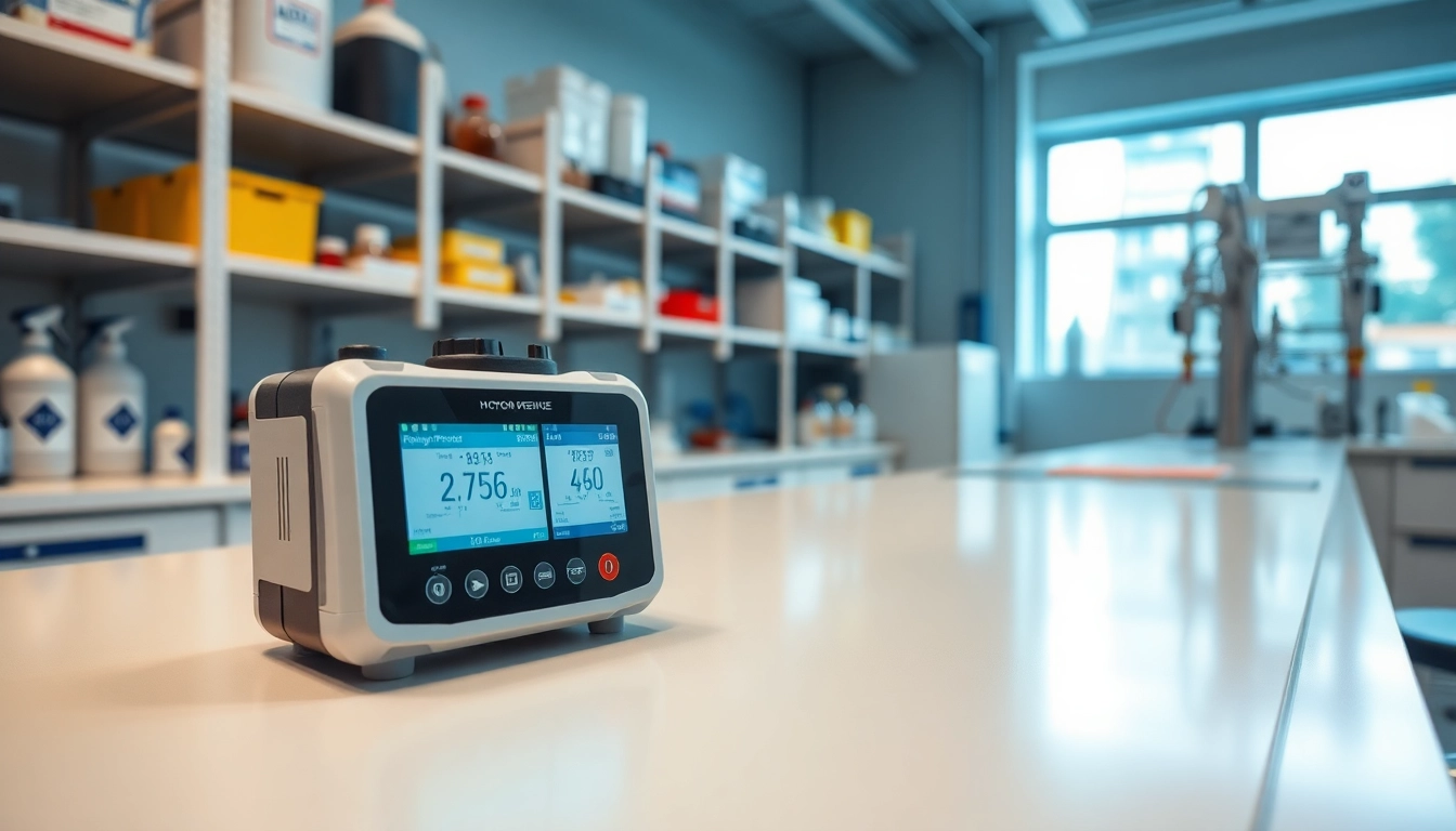 Hydrogen Peroxide detection equipment in a professional laboratory setting.