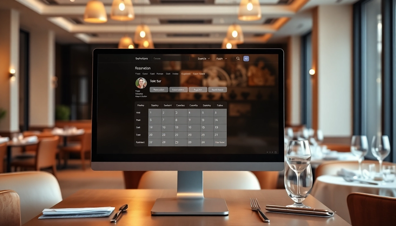 Utilize Reservation Services with an interactive online booking interface for restaurants.