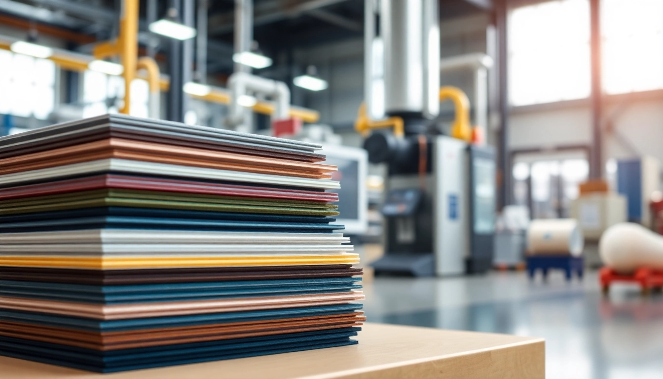 Showcasing epoxy prepregs in a modern manufacturing setup highlighting versatility and quality.