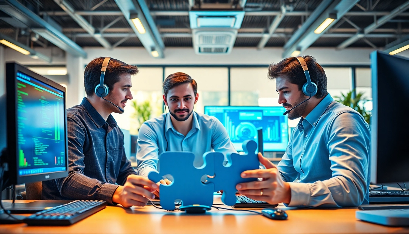 Offering Remote IT Support Markham, the expert team collaborates in a vibrant, tech-centric office.