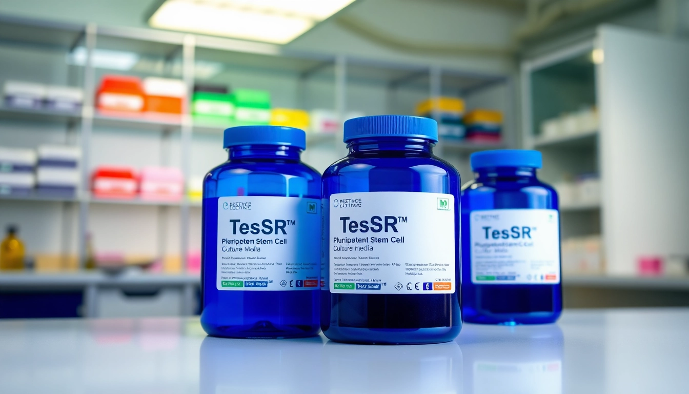 Highlighting the all check feature of TeSR™ Pluripotent Stem Cell Culture Media in a bright lab setting.