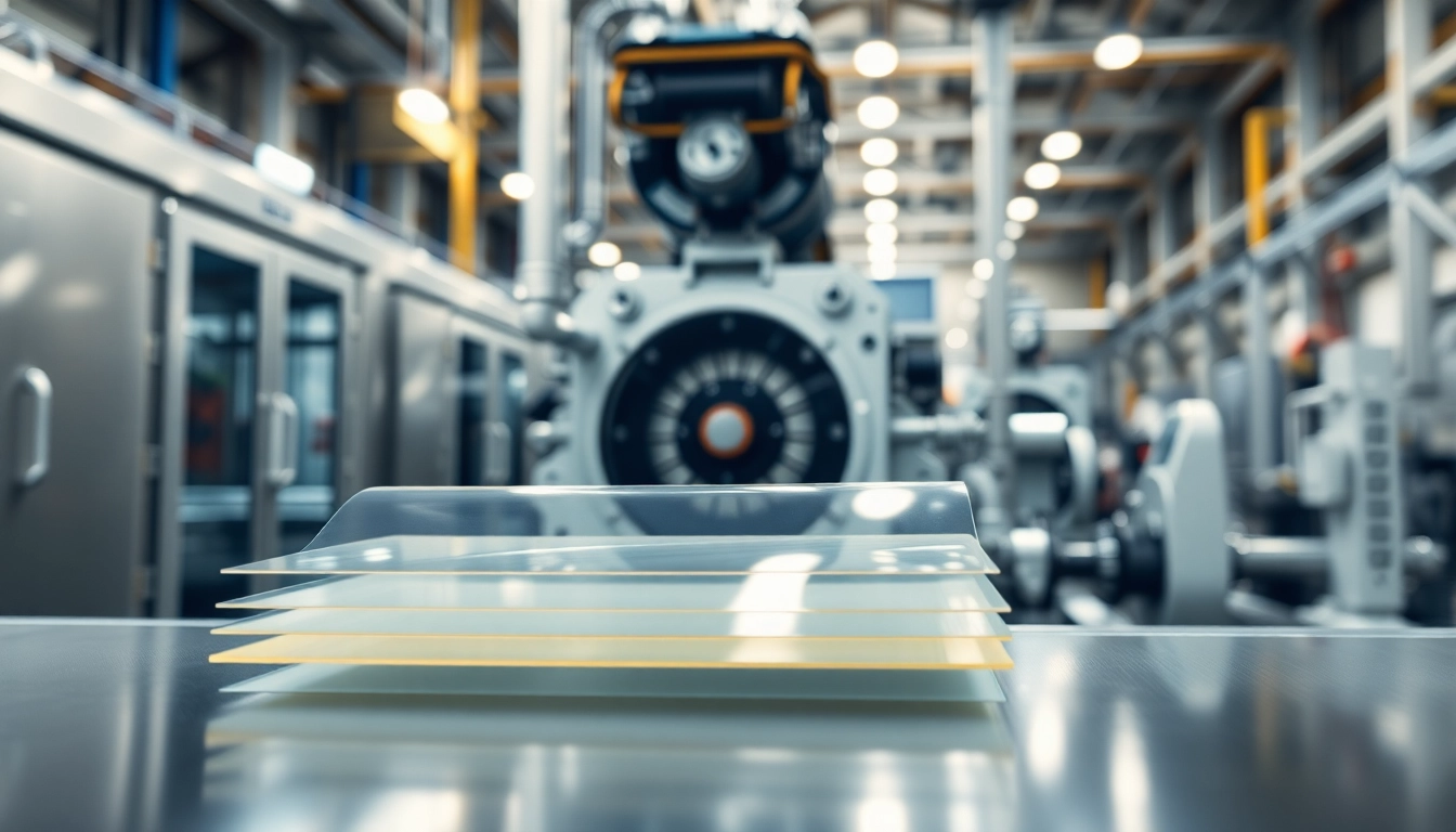 View of precision-cast adhesive films showcased in an industrial setting at https://www.makobond.com/adhesives-films.