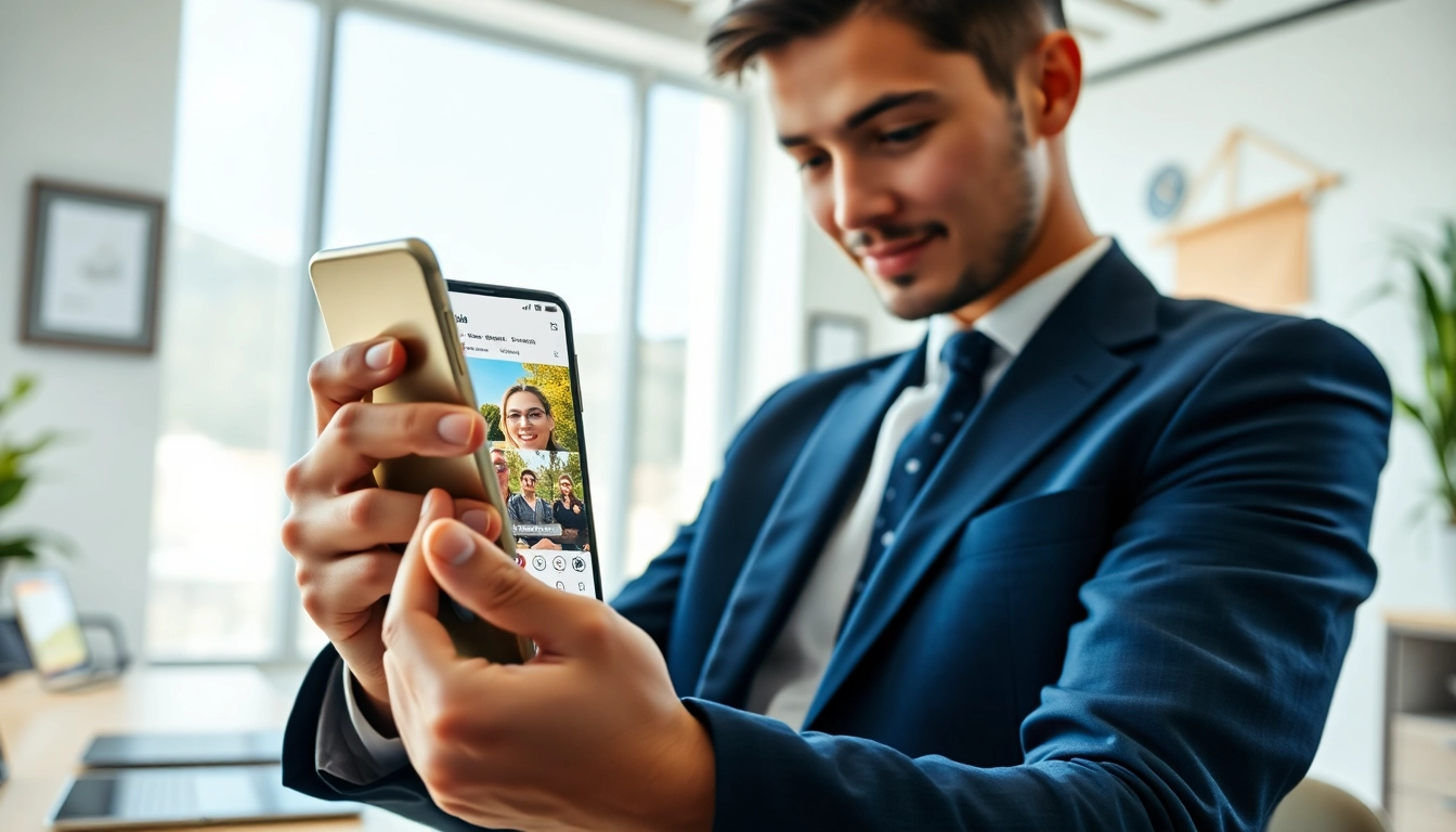 View Instagram stories anonymously with a focused user in a modern digital workspace.
