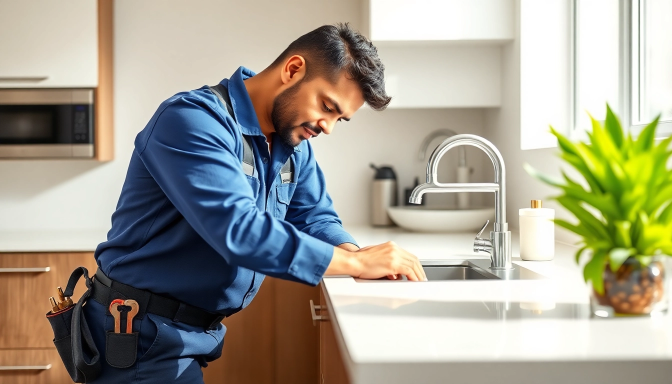 Expert plumber in Bristol repairing kitchen pipes with care and professionalism.