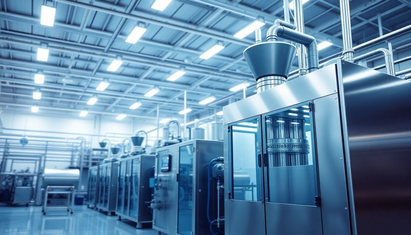 View of a modern HPMC factory featuring advanced processing equipment and a clean industrial layout.