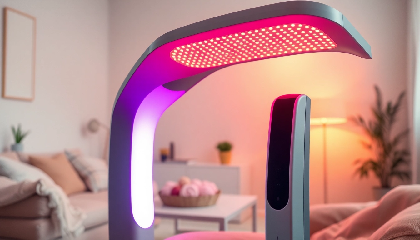 Experience best home red lighttherapy for body with an innovative red light therapy device in a calming setting.