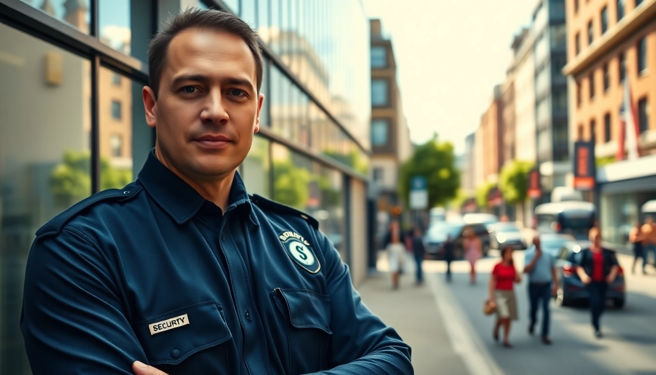 Security Guards Leeds ensuring safety and vigilance in an urban environment.