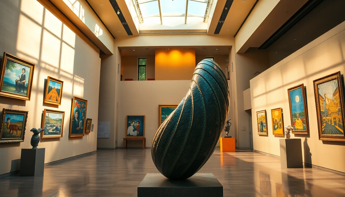 Explore the vibrant gallery space of the Jerusalem Art Museum featuring stunning artworks.