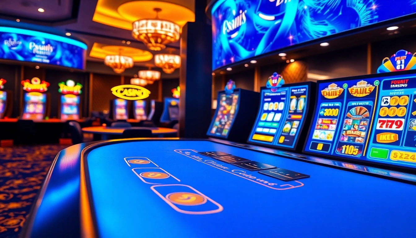 Profitez des jeux sur le meilleur site casino en ligne avec des tables modernes et lumineuses.