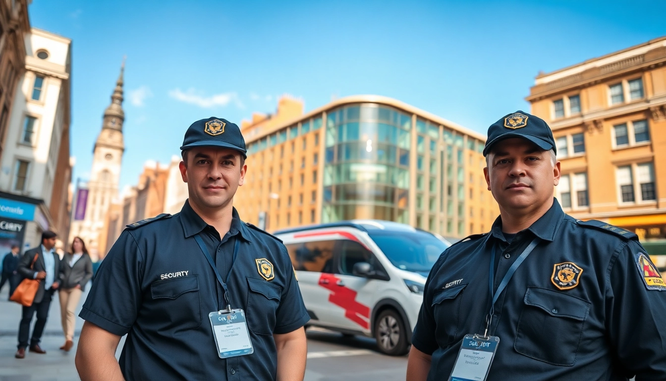 Security Guards Leeds providing professional protection in a vibrant urban setting.
