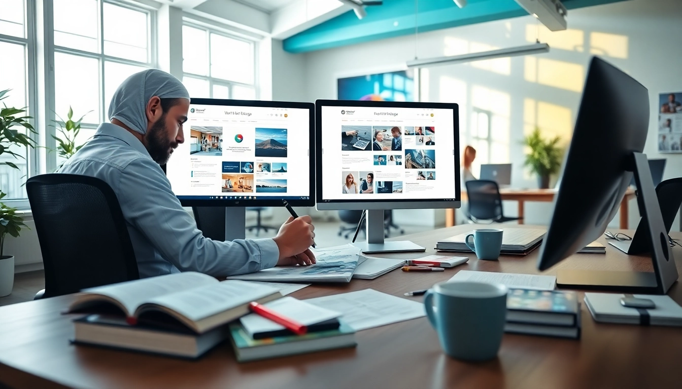 Build an appealing kc website design with a professional designer in a vibrant office.