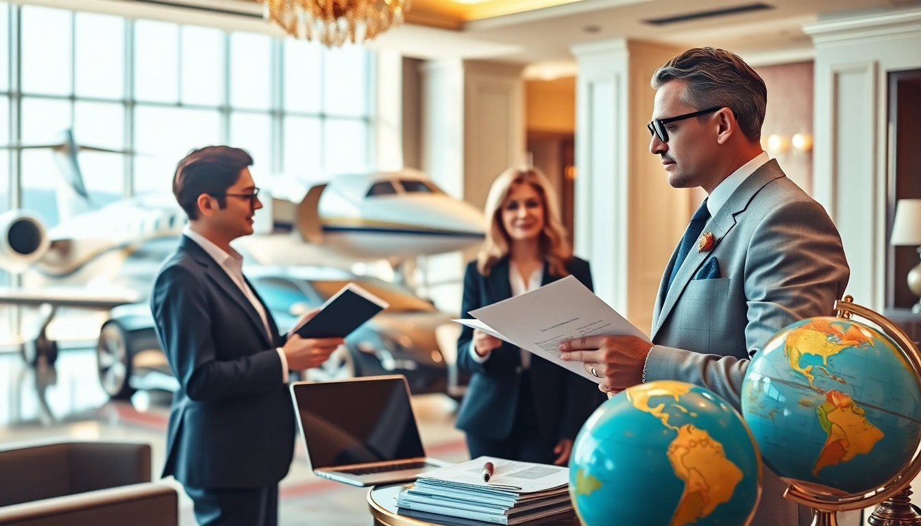 Experience personalized Luxury travel concierge services through detailed itineraries and luxury settings.