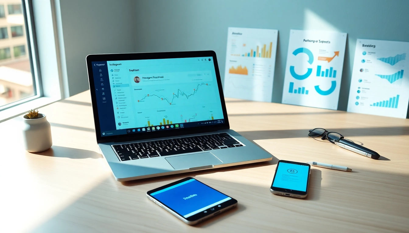 Maximize engagement with the Instagram smm panel displayed on sleek devices in a bright workspace.