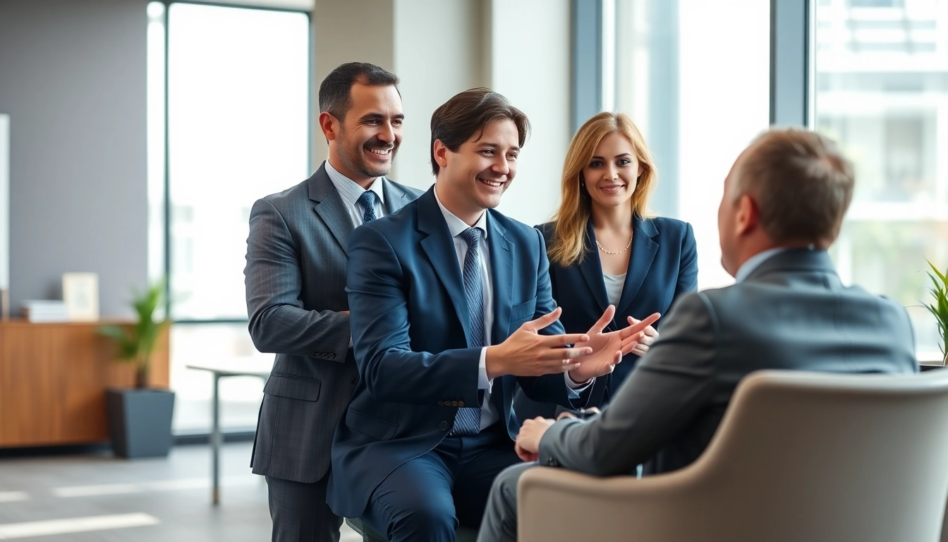 Maryland Workers Comp Lawyers consulting with a client in a well-lit office.
