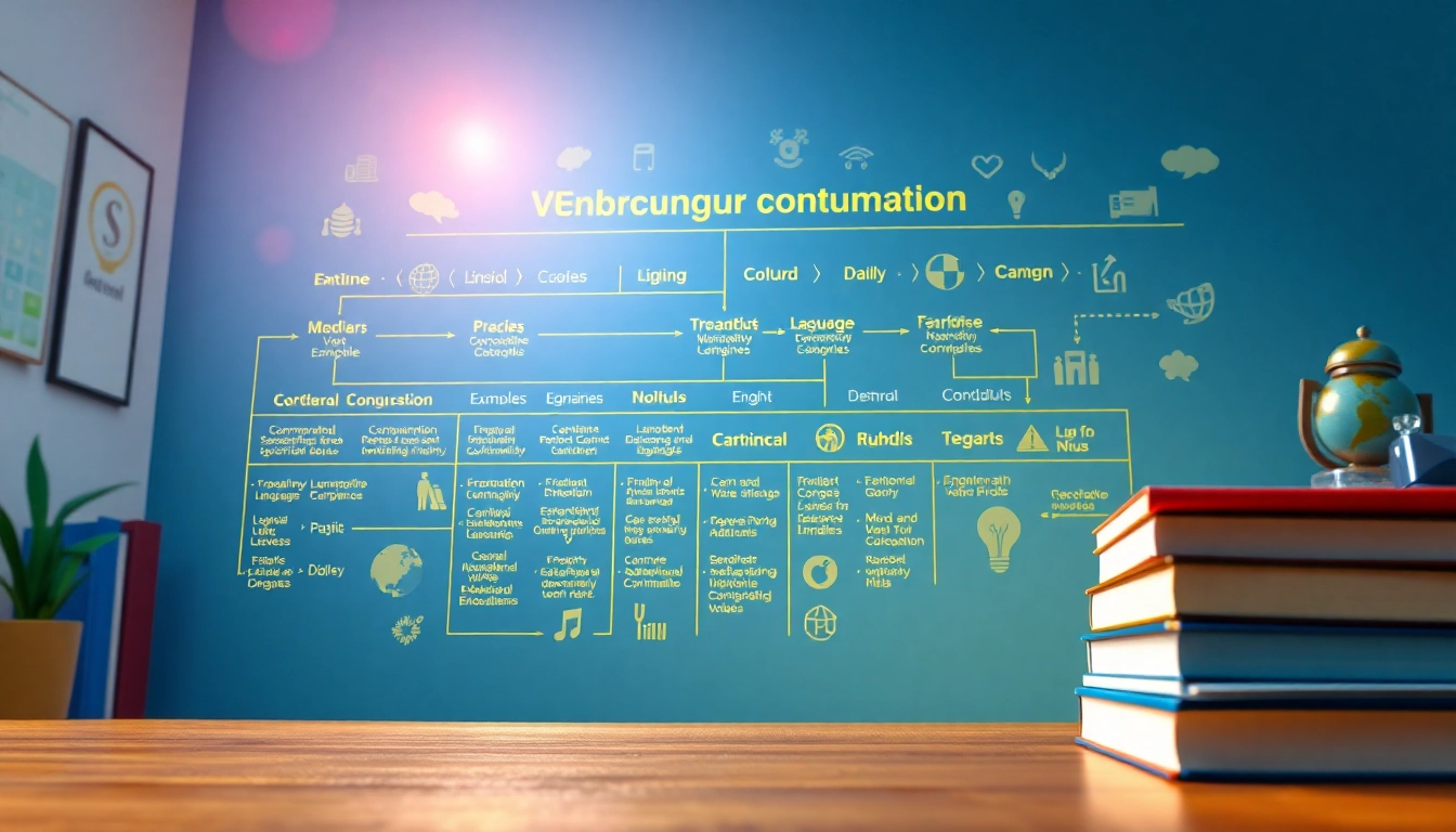 Conjugation flowchart illustrating verb forms and rules in linguistics.