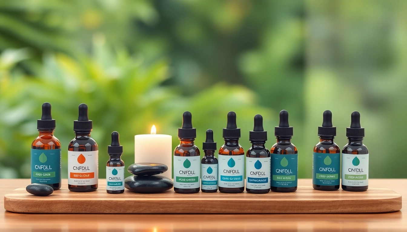 Showcasing premium CBD UK oil bottles on a serene wooden table with natural decor.